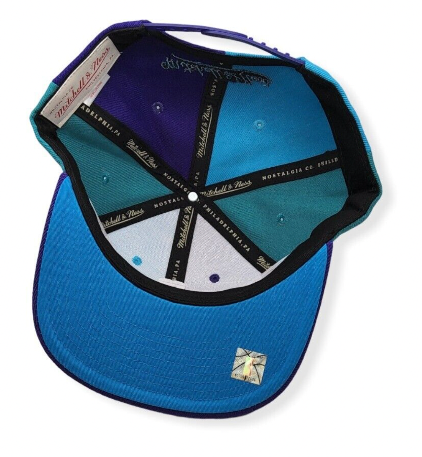 Men's Utah Jazz Mitchell & Ness NBA Pinwheel Snapback Hat