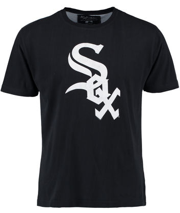 Men's Chicago White Sox Wright & Ditson Black Metro Skyline T-Shirt