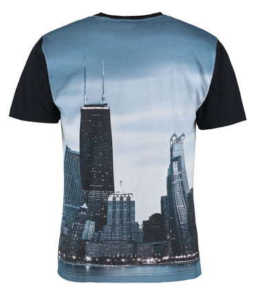 Men's Chicago White Sox Wright & Ditson Black Metro Skyline T-Shirt