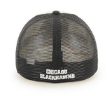 Chicago Blackhawks McKinley Closer mesh Flex Fit Hat By '47 Brand - Pro Jersey Sports