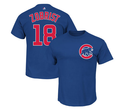 Ben Zobrist Chicago Cubs Child Player Tee By Majestic - Pro Jersey Sports