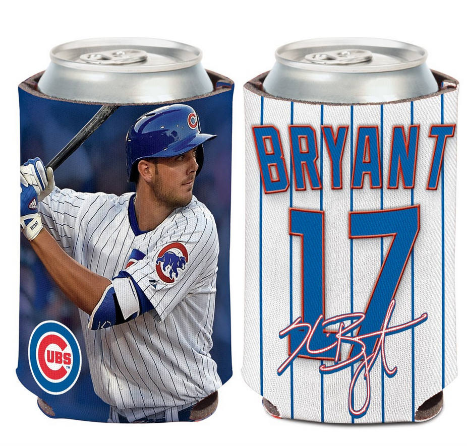 Chicago Cubs Can Cooler 12 oz. Kris Bryant - Pro Jersey Sports
