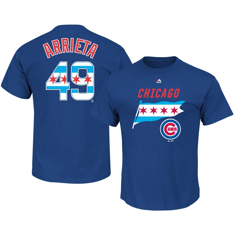 Majestic Men's Chicago Cubs Jake Arrieta Again Next Year Tee - Pro Jersey Sports