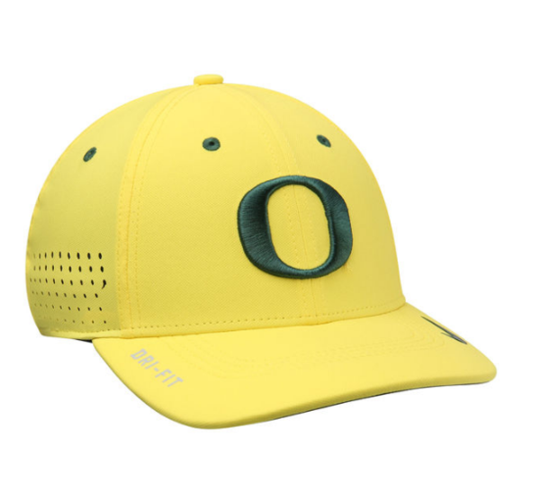 Oregon Ducks NCAA Yellow Vapor Sideline Swoosh One Size Flex Cap