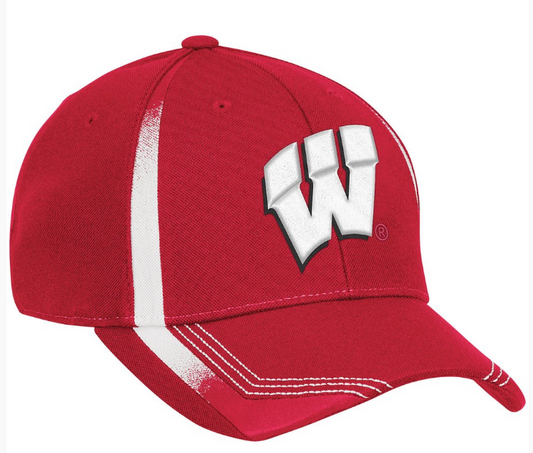 Wisconsin Badgers Adidas Coach's 14 Sideline Flex fit Hat - Pro Jersey Sports - 1