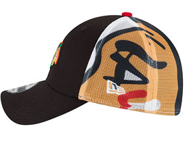 Child/Youth Reebok Chicago Blackhawks Jr Logo Wrapped 39THIRTY Flex Fit Hat