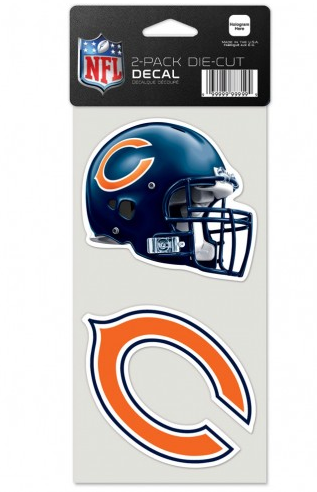 Chicago Bears 2 Pack 4"X4" Perfect Cut Decal By Wincraft - Pro Jersey Sports