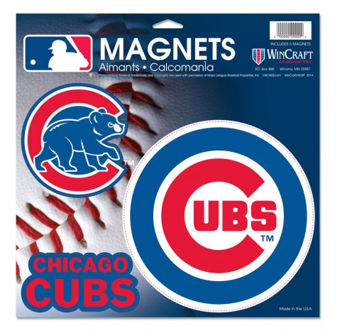 Chicago Cubs 11"X11" Vinyl Magnet Sheet - Pro Jersey Sports