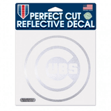 Chicago Cubs Reflective 6X6 Perfect Cut Decal By Wincraft - Pro Jersey Sports