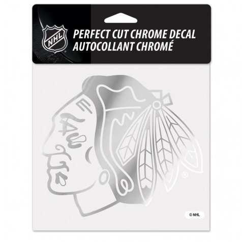 Chicago Blackhawks Chrome 6X6 Perfect Cut Decal By Wincraft - Pro Jersey Sports