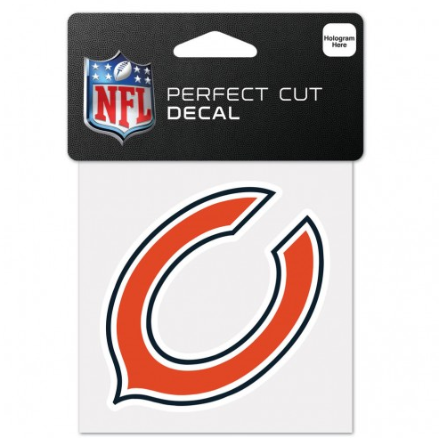 Chicago Bears Bear Logo Perfect Cut 4X4 Decal By Wincraft - Pro Jersey Sports