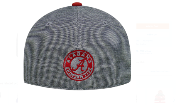 Alabama Crimson Tide Hustle Stretch One Fit Hat By Top Of The World