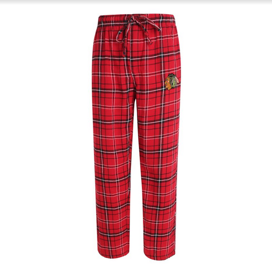 Chicago Blackhawks Concepts Sport Ultimate Plaid Flannel Pajama Pants - Pro Jersey Sports