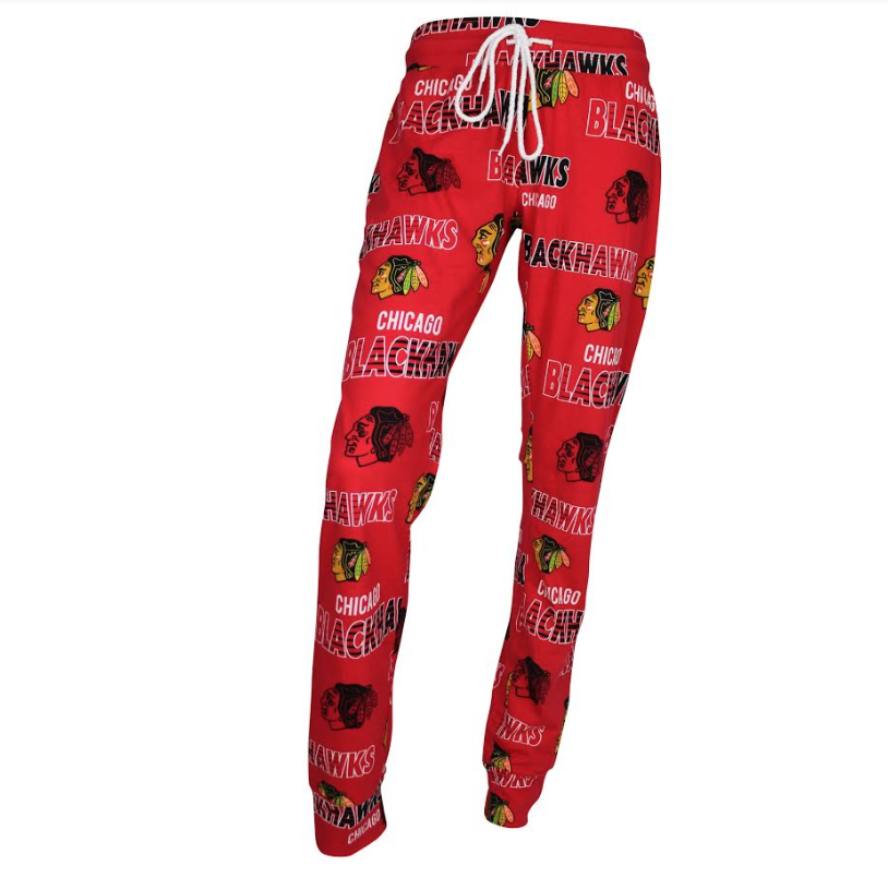 Chicago Blackhawks Womens Sweep Printed Pajama Pants By Concepts Sport - Pro Jersey Sports
