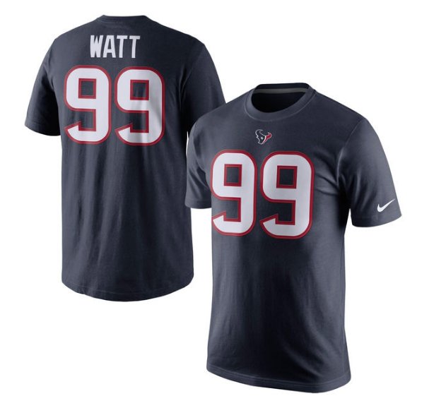 Youth J.J. Watt Houston Texans Nike Player Name & Number T-Shirt - Pro Jersey Sports - 1