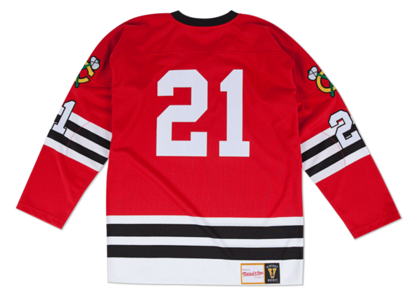 Stan Mikita Chicago Blackhawks 1960-61 Authentic Jersey By Mitchell & Ness, RED, 40