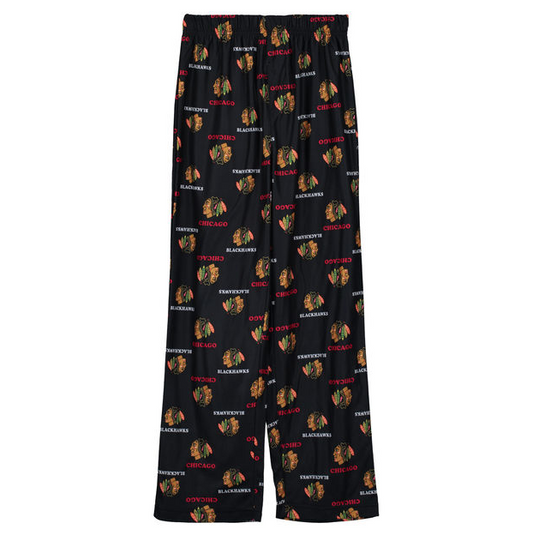 Chicago Blackhawks Youth Alternate All Over Printed Pajama Pants - Pro Jersey Sports