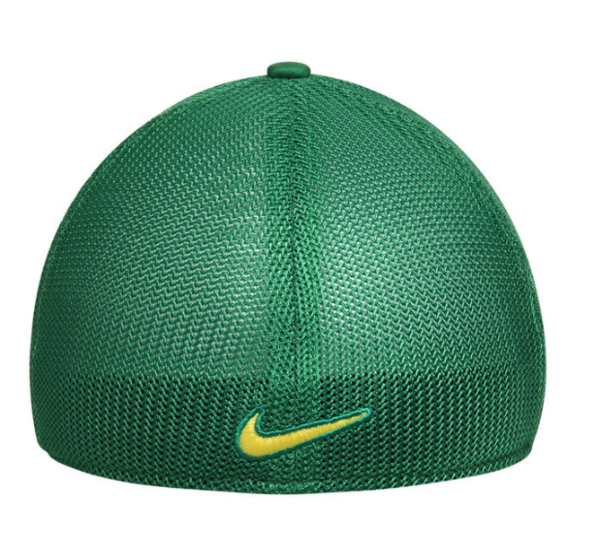 Oregon Ducks Apple Green Performance L91 Mesh Back Swoosh One Size Flex Hat