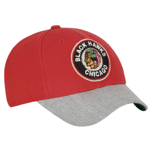 Men's Chicago Blackhawks Reebok Red CCM Structured Flex Hat