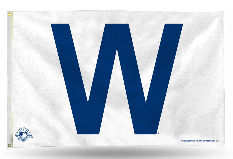 Chicago Cubs 3' X 5' W Flag By Rico - Pro Jersey Sports