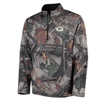 Men's Green Bay Packers Majestic Camo The Woods Half Zip Jacket - Pro Jersey Sports - 2