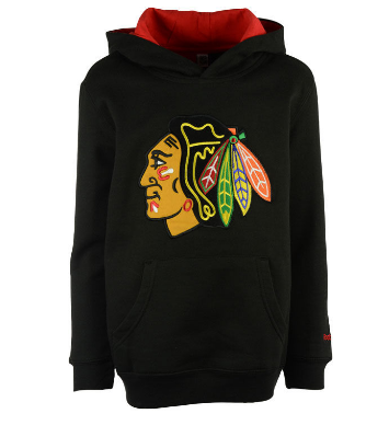 Youth Chicago Blackhawks Prime Basic Pullover Hoodie By Reebok - Pro Jersey Sports - 1