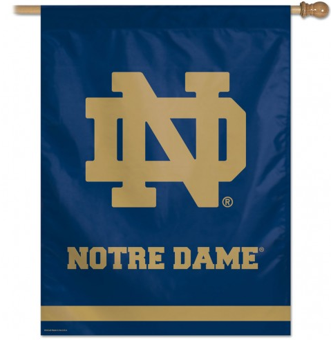 Notre Dame Fighting Irish Deluxe 37X37 Vertical Flag By Wincraft - Pro Jersey Sports