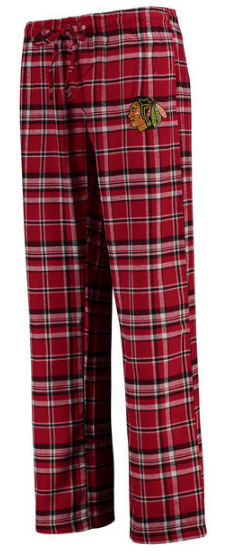 Women's Chicago Blackhawks Concepts Sport Red Tiebreaker Flannel Pajama Pant and T-Shirt Set - Pro Jersey Sports - 2