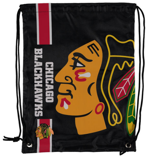 Chicago Blackhawks Big Logo Drawstring Backpack - Pro Jersey Sports