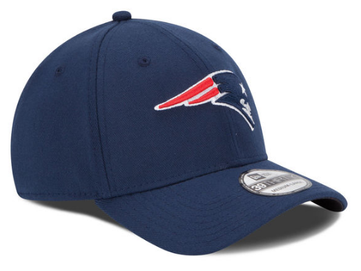 New England Patriots New Era Navy 39THIRTY Team Classic Flex Hats