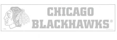 Chicago Blackhawks 4X16 Clear Perfect Cut Decal By Wincraft - Pro Jersey Sports