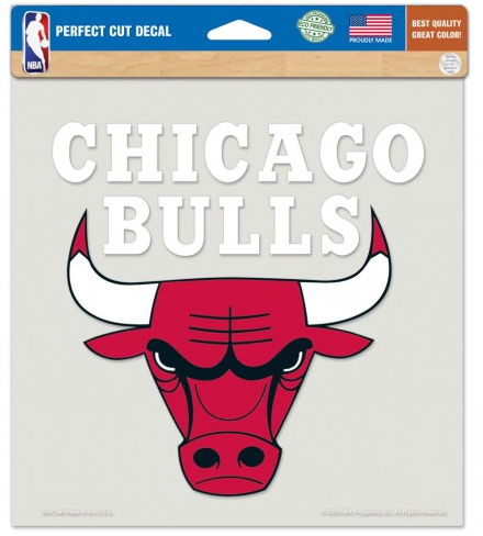 Chicago Bulls 8X8 Perfect Cut Decal By Wincraft - Pro Jersey Sports
