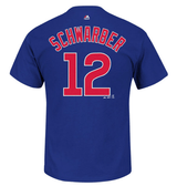 Youth MLB Chicago Cubs Kyle Schwarber Majestic Royal Name & Number T-Shirt - Pro Jersey Sports
