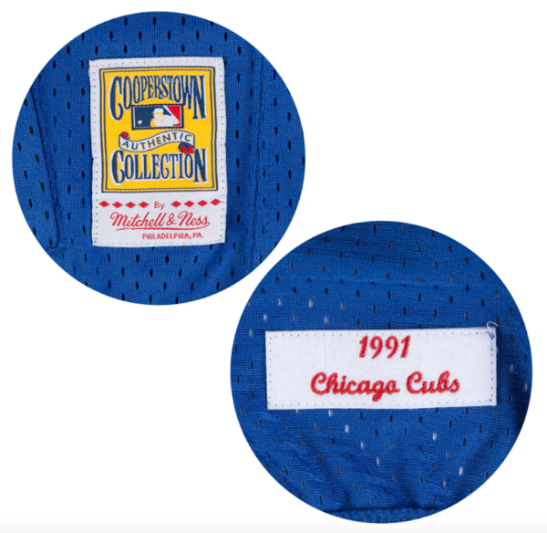 Chicago Cubs Authentic 1991 1/4 Zip BP Jersey By Mitchell & Ness