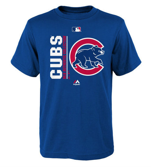Child Chicago Cubs Majestic Royal Authentic Collection Team Icon T-Shirt
