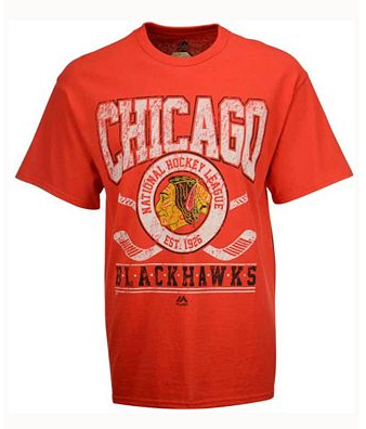 Chicago Blackhawks Majestic NHL Men's Vintage Five on Five T-Shirt