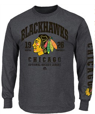 Chicago Blackhawks In Game Call Long Sleeve Tee