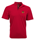Mens Chicago Blackhawks Omaha Skate Lace Polo - Pro Jersey Sports