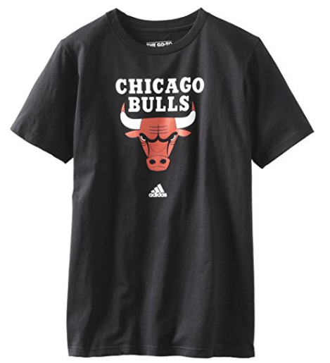 Mens Chicago Bulls Basic Logo Tee Black