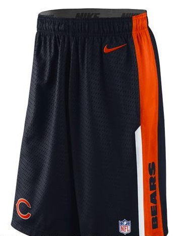 Chicago Bears Adult Navy Speed Fly Xl Performance Shorts