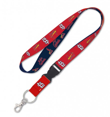 St. Louis Cardinals Double Sided Lanyard With Detachable Buckle By Wincraft