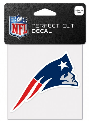New England Patriots 4X4 Perfect Cut Decal By Wincraft - Pro Jersey Sports
