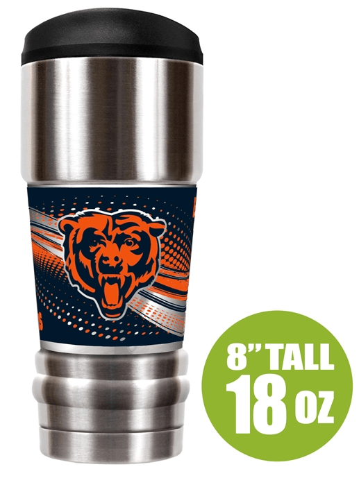 Chicago Bears “The MVP" 18 oz Vacuum Insulated Stainless Steel Tumbler - Pro Jersey Sports