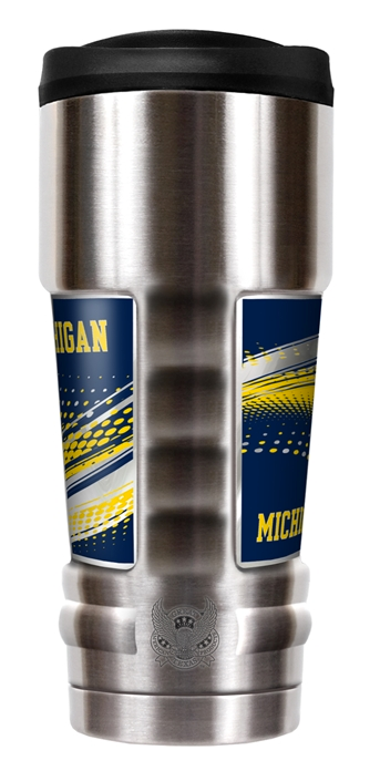 Michigan Wolverines “The MVP" 18 oz Vacuum Insulated Stainless Steel Tumbler