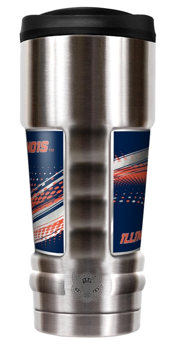 Illinois Fighting Illini “The MVP" 18 oz Vacuum Insulated Stainless Steel Tumbler