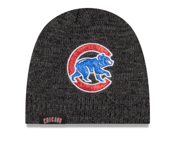 Chicago Cubs Glitter Chic New Era Women's Knit Hat