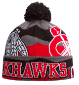 Chicago Blackhawks Youth 2014 Stadium Series Cuff Pom Knit-Grey - Pro Jersey Sports