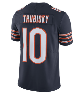 Men's Chicago Bears Mitchell Trubisky Nike Navy Vapor Untouchable Limited Player Jersey