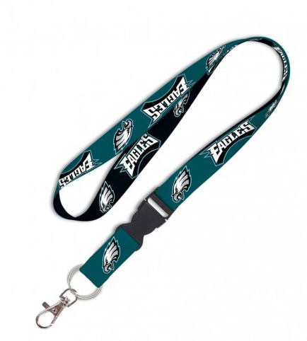 Philadelphia Eagles Double Sided Lanyard With Detachable Buckle By Wincraft