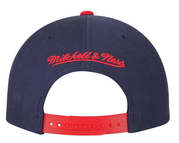 NBA Washington Wizards Mitchell & Ness Cropped XL Logo Adjustable Snapback Hat
